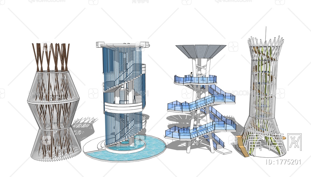 观景台SU模型下载【ID:1775201】