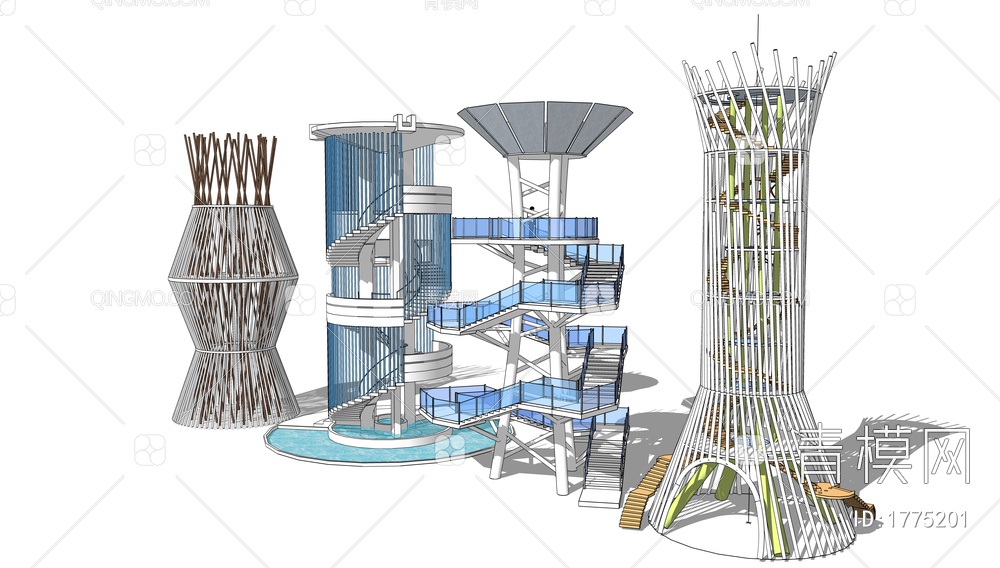 观景台SU模型下载【ID:1775201】