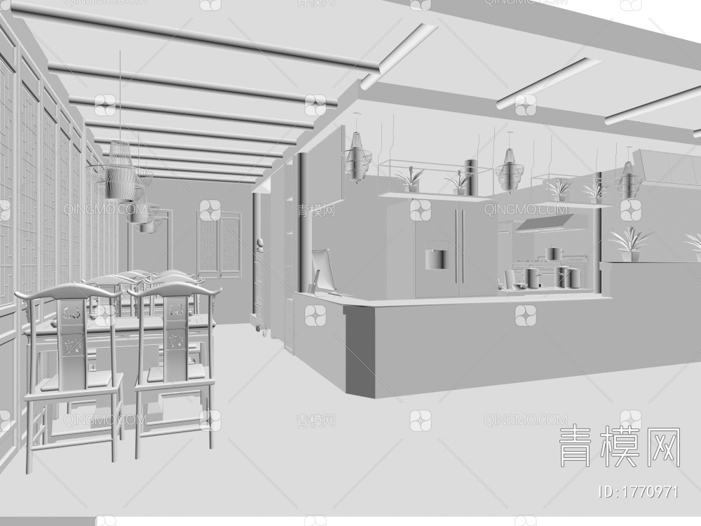 中餐厅3D模型下载【ID:1770971】