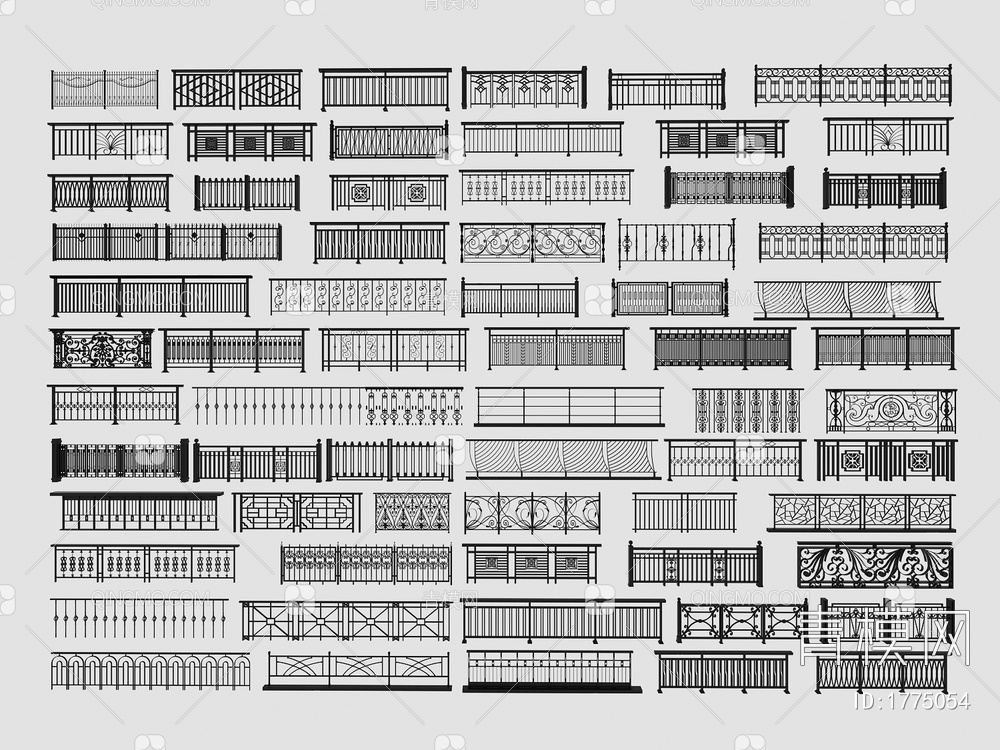 护栏SU模型下载【ID:1775054】