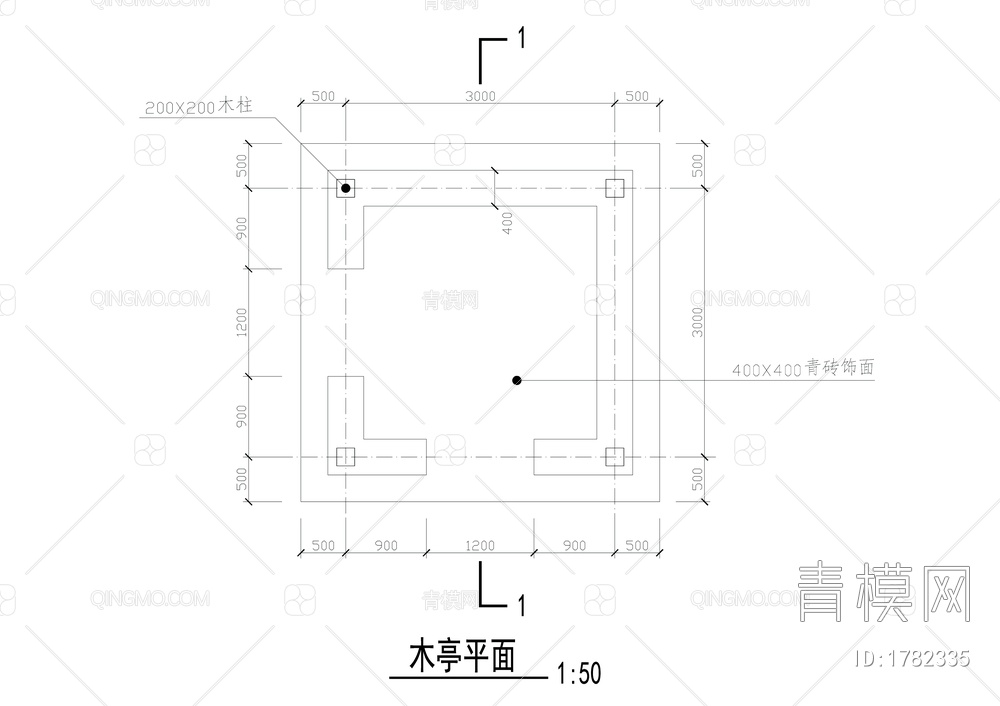 木方亭详图【ID:1782335】