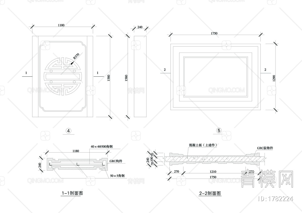 牌楼详图【ID:1782224】