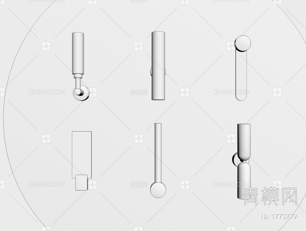 壁灯3D模型下载【ID:1773779】