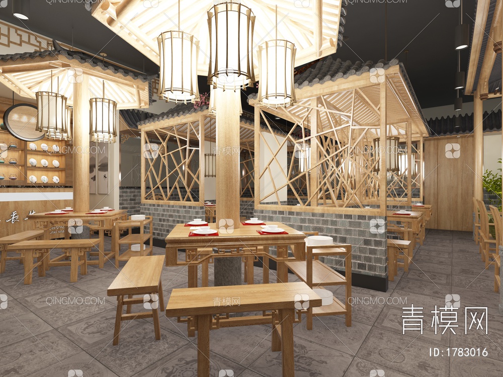 化茶餐厅3D模型下载【ID:1783016】