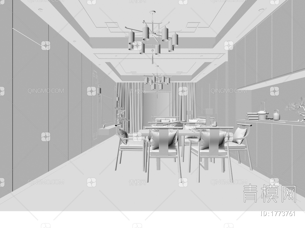 客餐厅3D模型下载【ID:1773761】