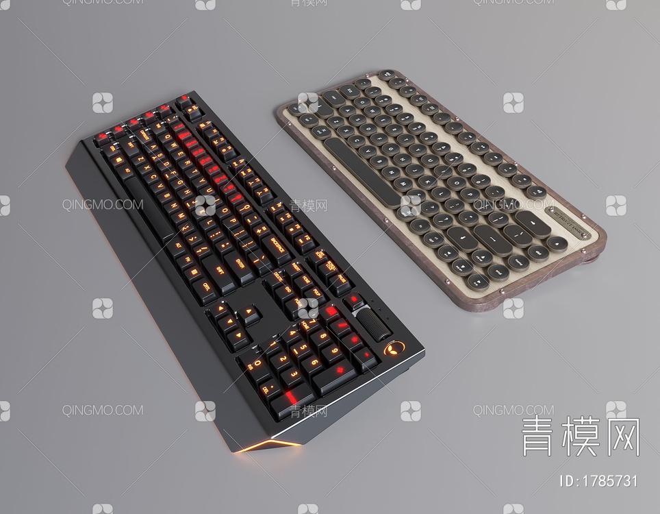 键盘 机械键盘3D模型下载【ID:1785731】