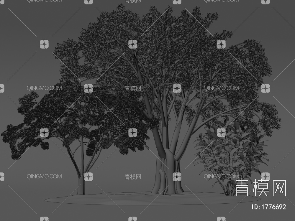 景观树3D模型下载【ID:1776692】