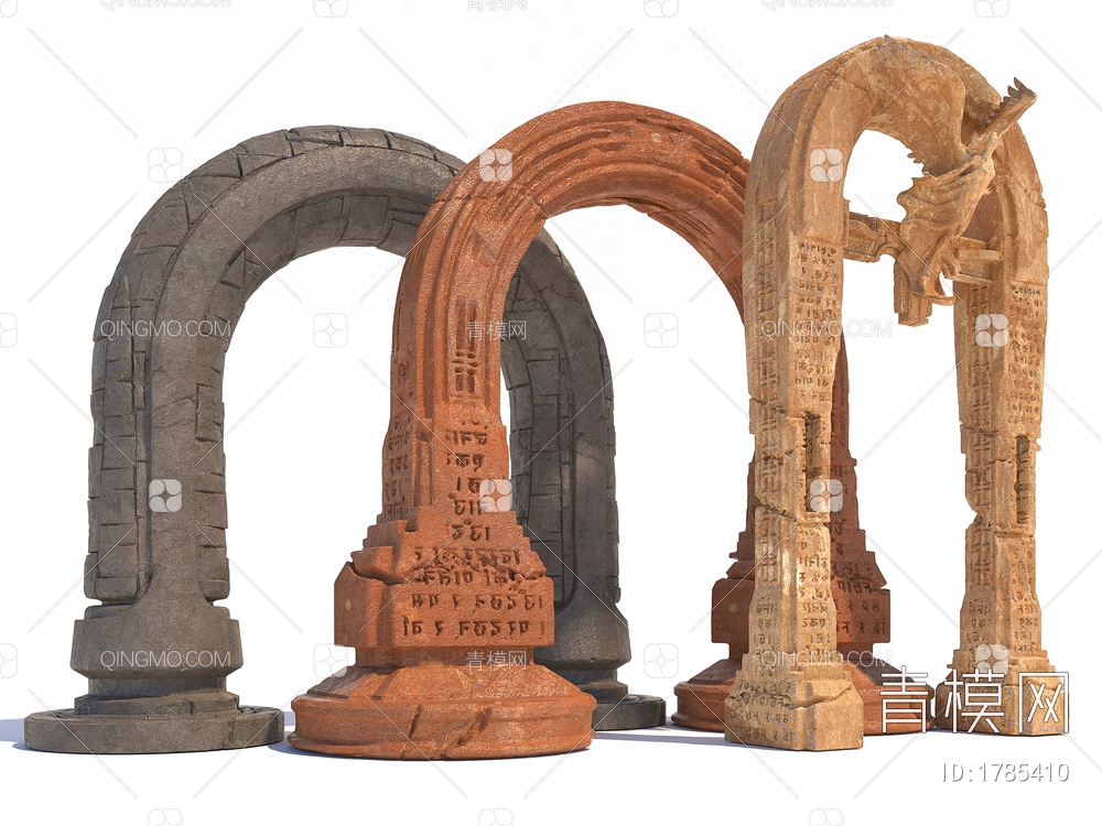 石拱门3D模型下载【ID:1785410】