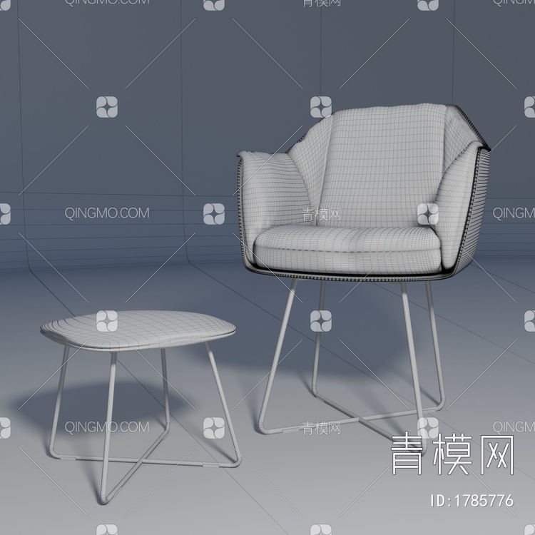 休闲椅3D模型下载【ID:1785776】