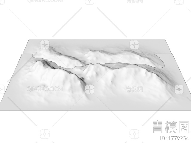 户外景观 军事山脉沙盘3D模型下载【ID:1779254】