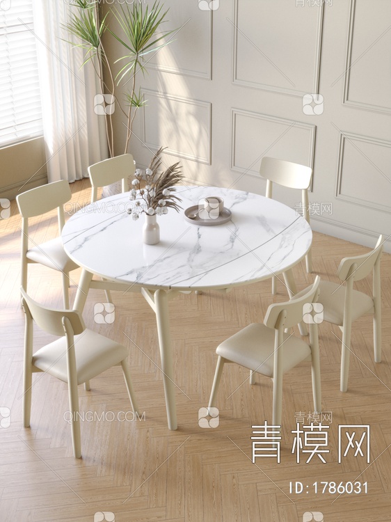 餐桌椅3D模型下载【ID:1786031】