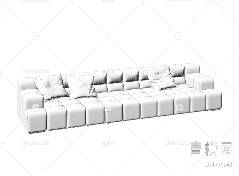 多人沙发3D模型下载【ID:1775843】