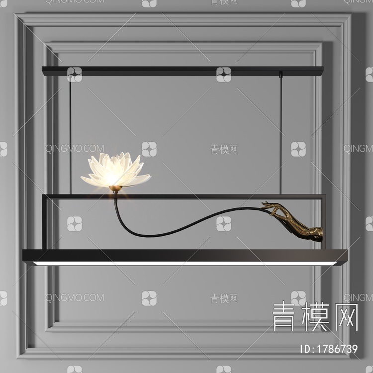 个性吊灯3D模型下载【ID:1786739】