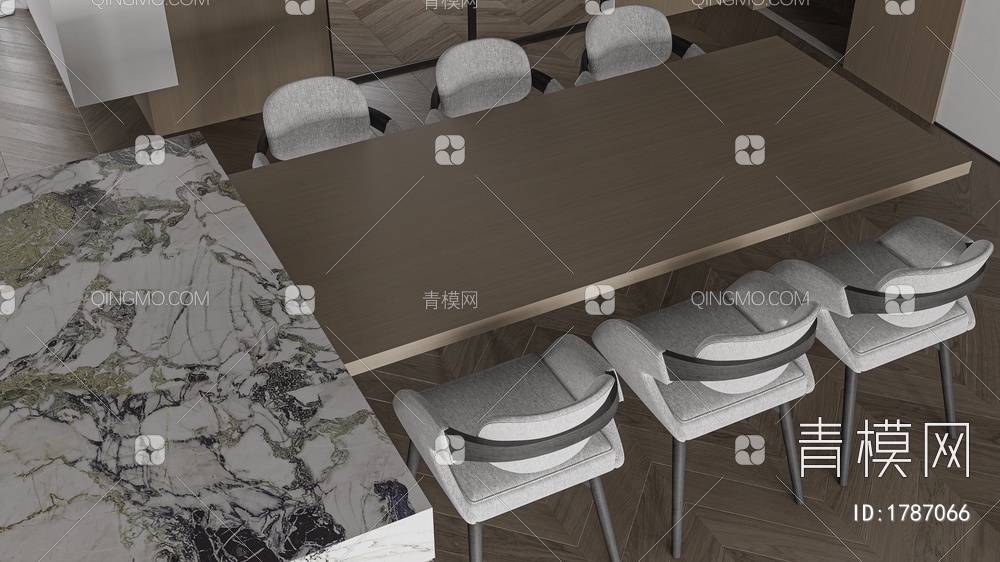 复式客餐厅3D模型下载【ID:1787066】
