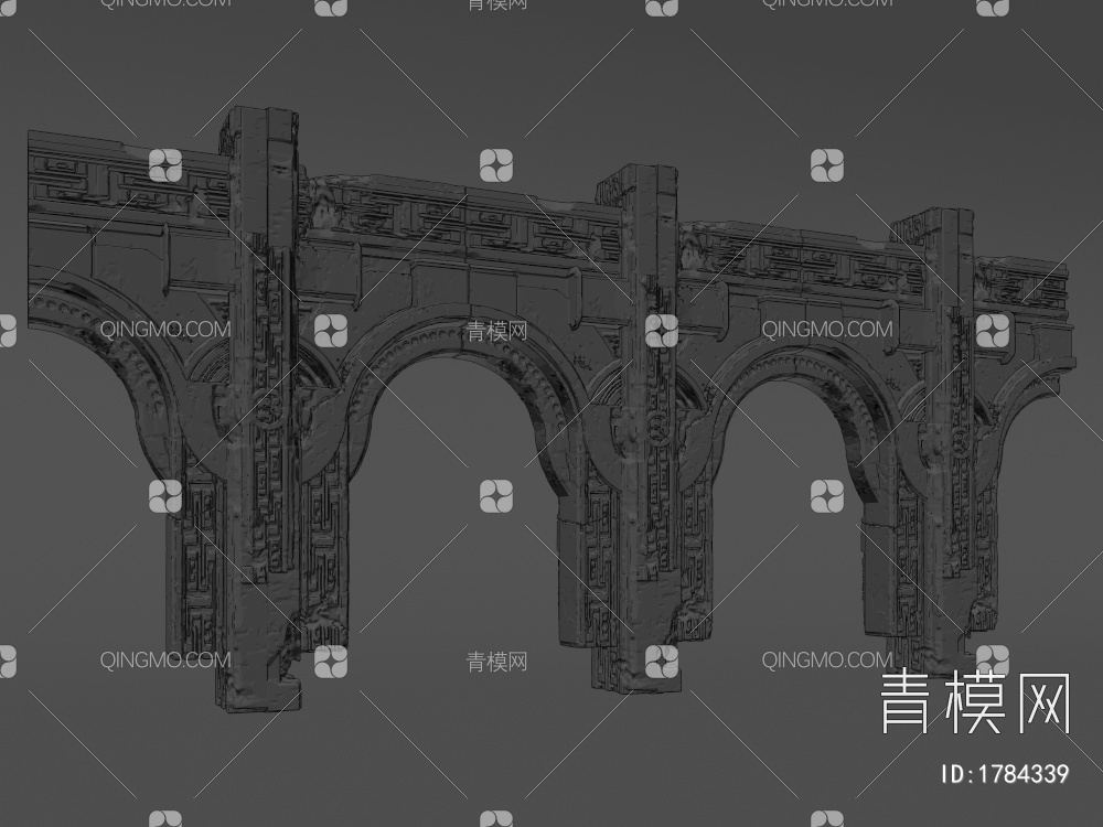 雕塑拱门3D模型下载【ID:1784339】