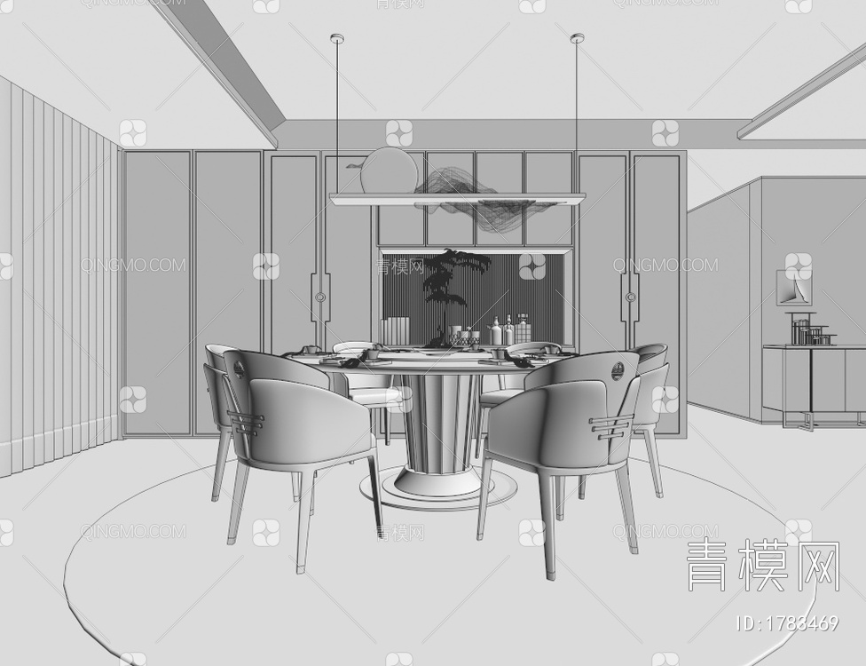 餐厅3D模型下载【ID:1783469】