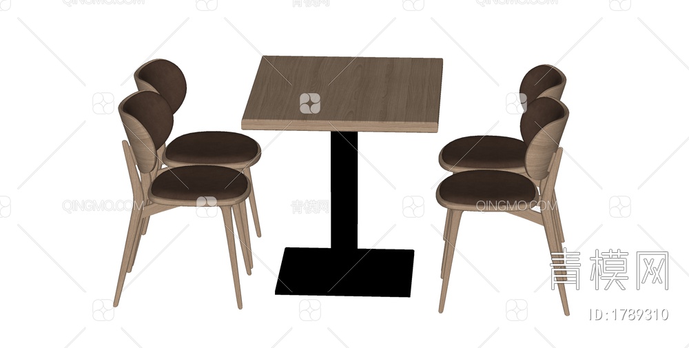 餐桌椅SU模型下载【ID:1789310】