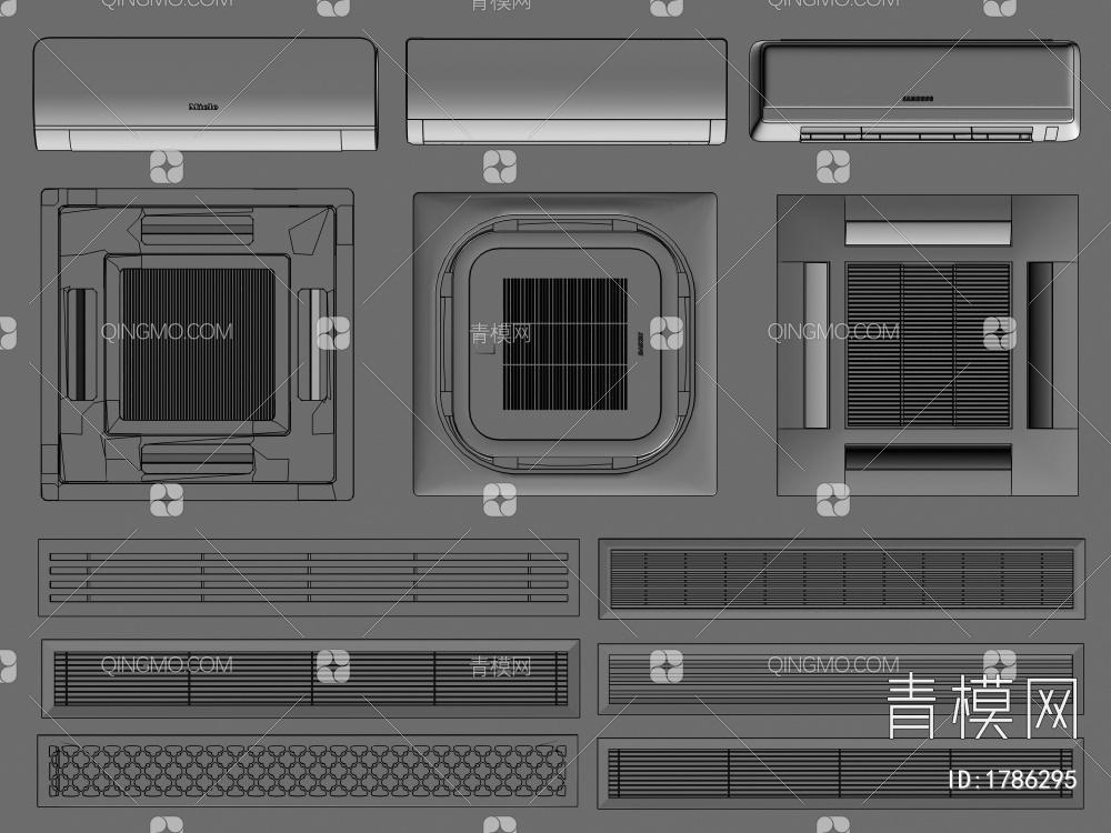 空调3D模型下载【ID:1786295】