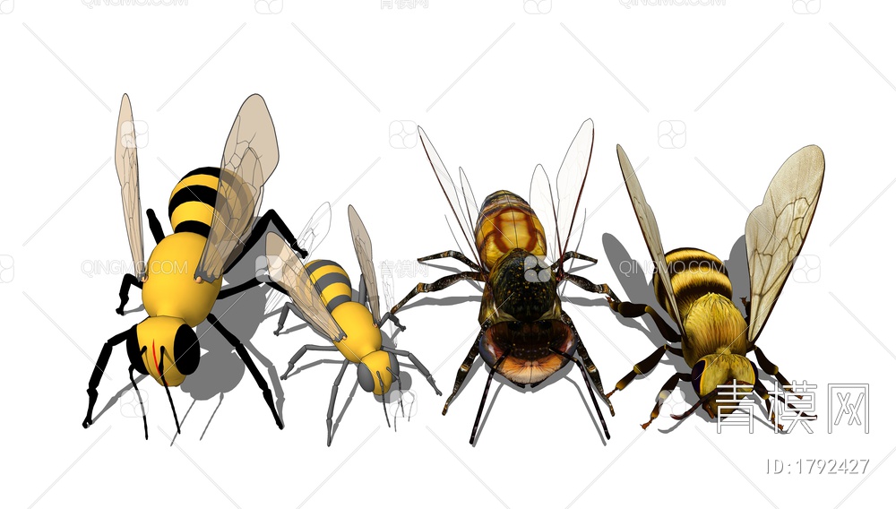 蜜蜂昆虫SU模型下载【ID:1792427】