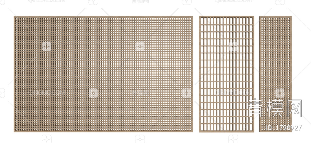 格栅隔断组合SU模型下载【ID:1790927】