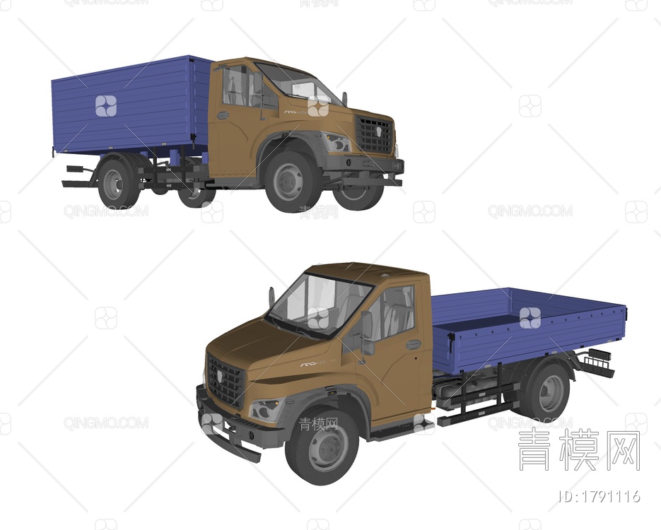 解放工程运输车卡车SU模型下载【ID:1791116】