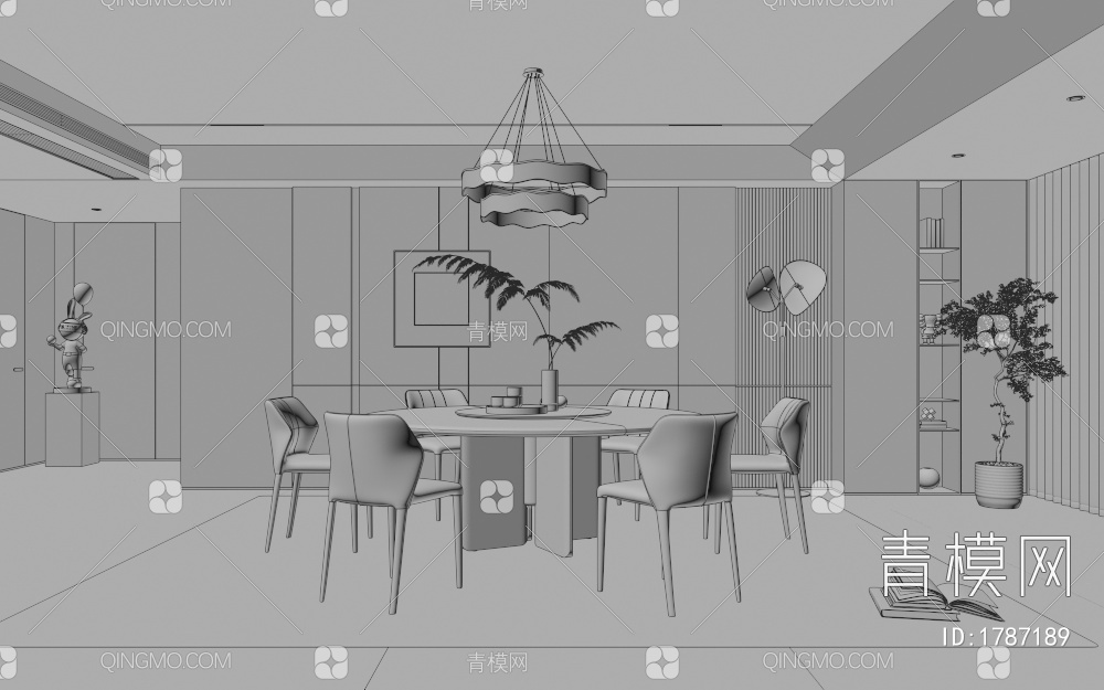餐厅3D模型下载【ID:1787189】