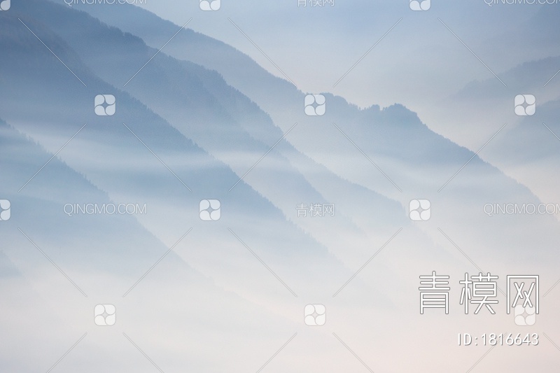 远山，雾气贴图下载【ID:1816643】