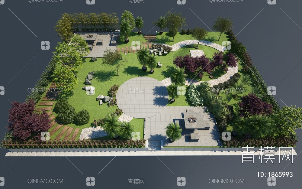 花园3D模型下载【ID:1865993】