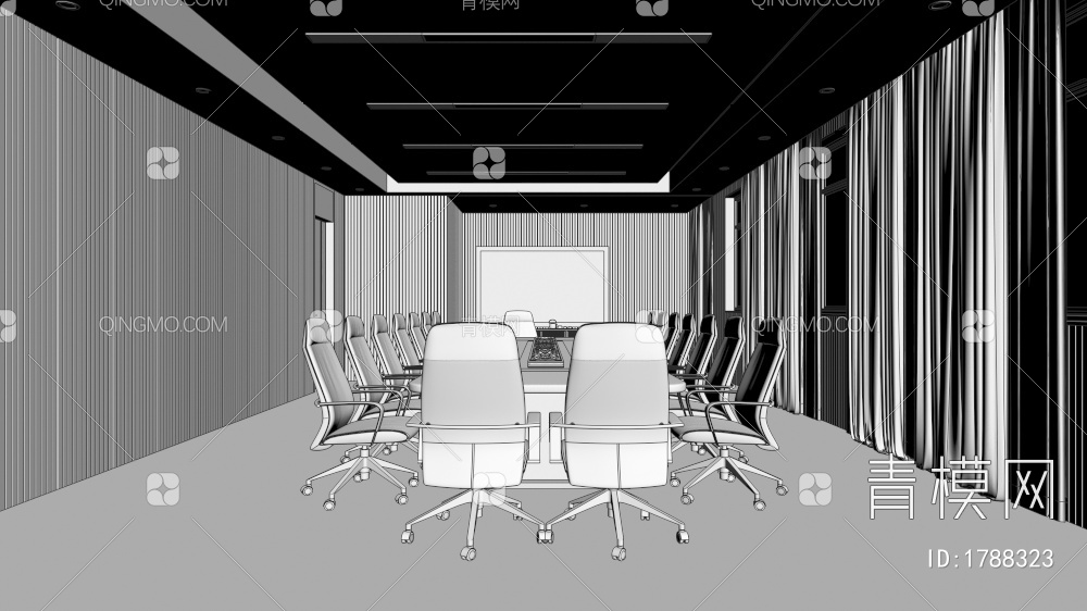 会议室3D模型下载【ID:1788323】