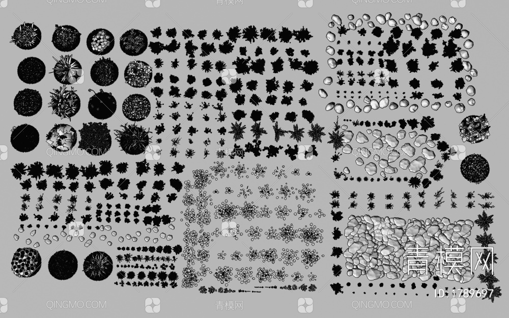 花草组合3D模型下载【ID:1789697】