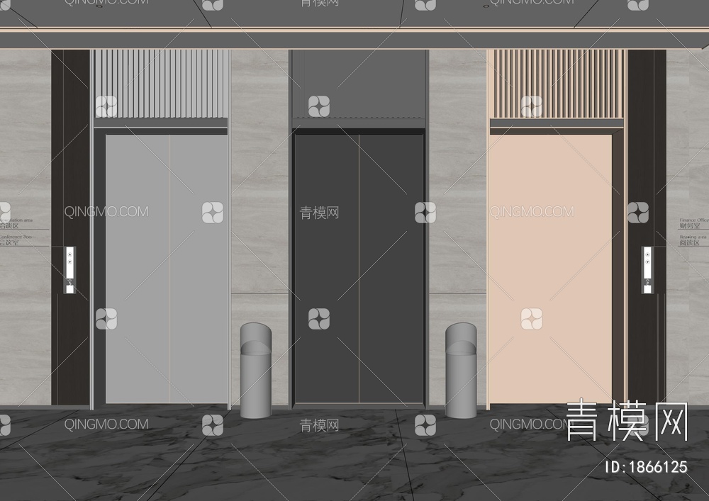 电梯SU模型下载【ID:1866125】