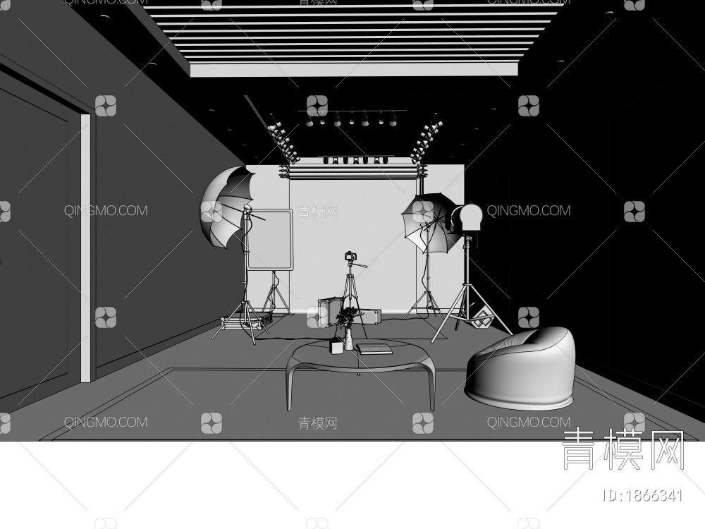 摄影棚3D模型下载【ID:1866341】