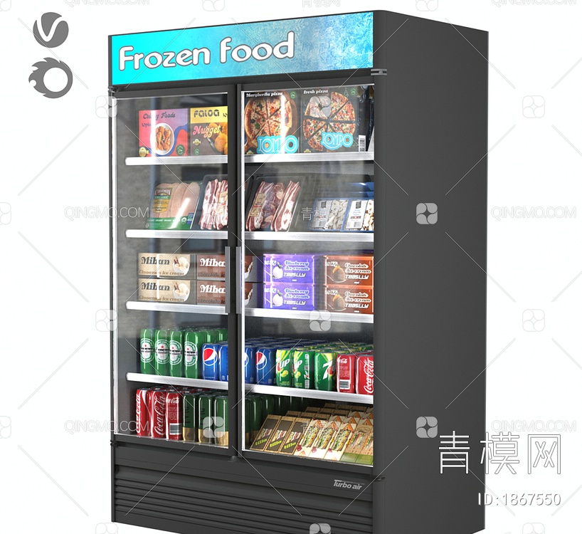 商用冰箱3D模型下载【ID:1867550】