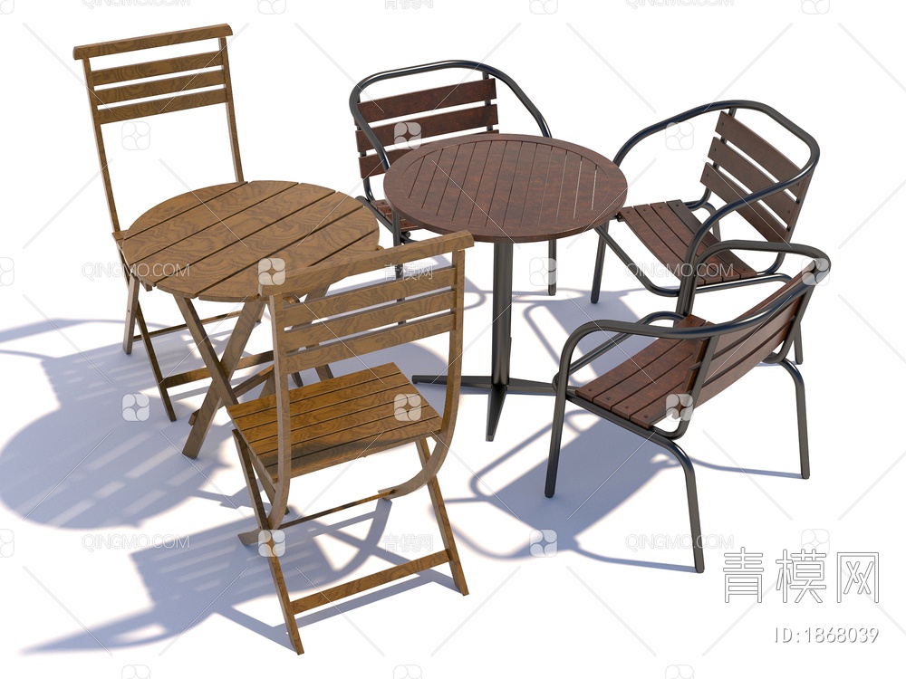 桌椅组合3D模型下载【ID:1868039】