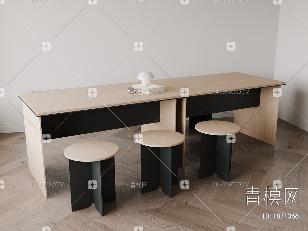餐桌椅SU模型下载【ID:1871366】