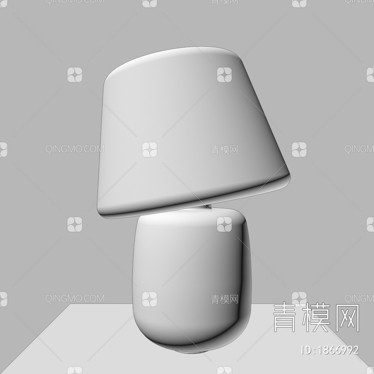 台灯，奶油风，时尚3D模型下载【ID:1866992】