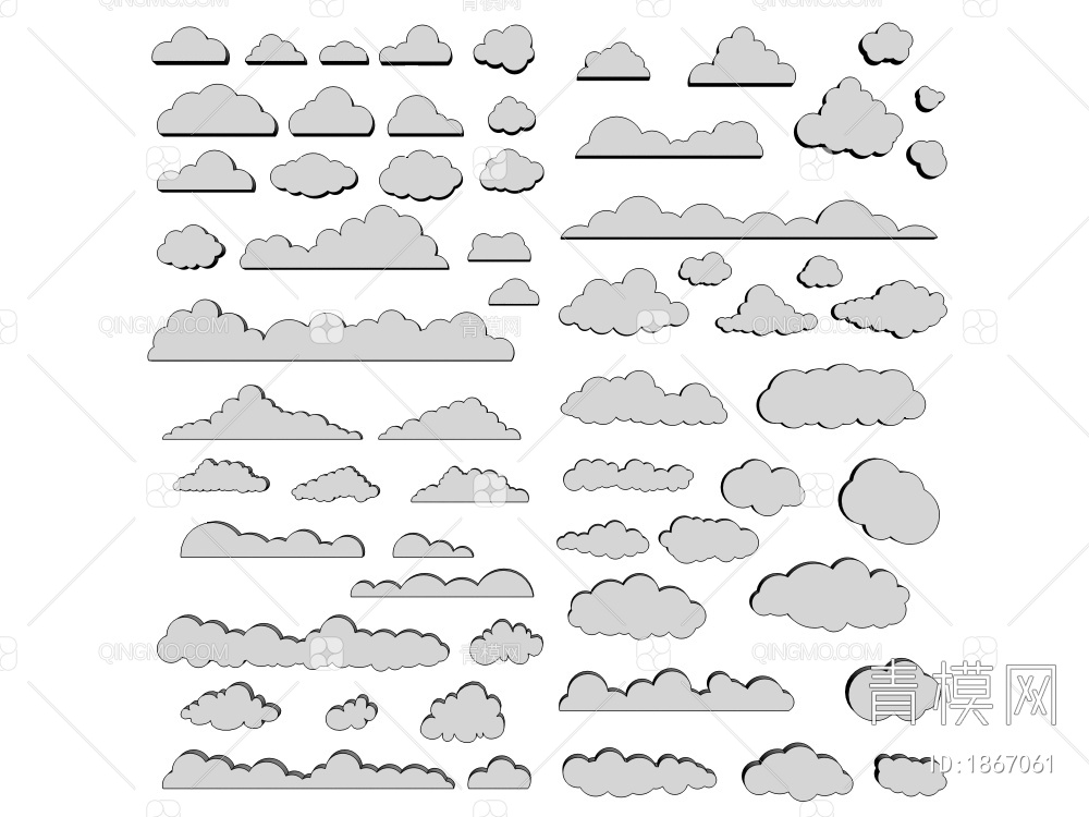 云朵3D模型下载【ID:1867061】