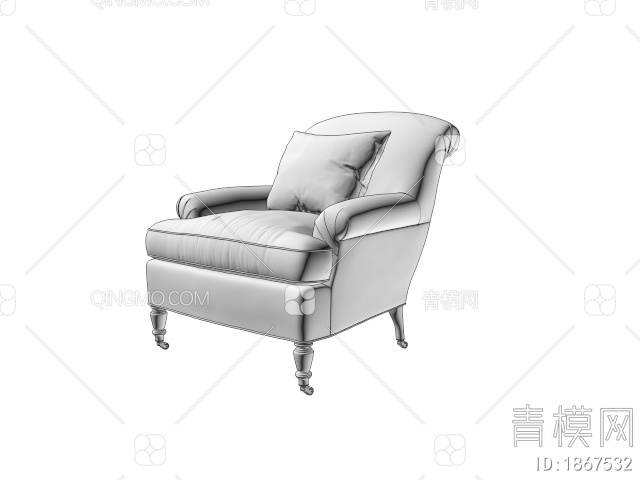 扶手椅3D模型下载【ID:1867532】