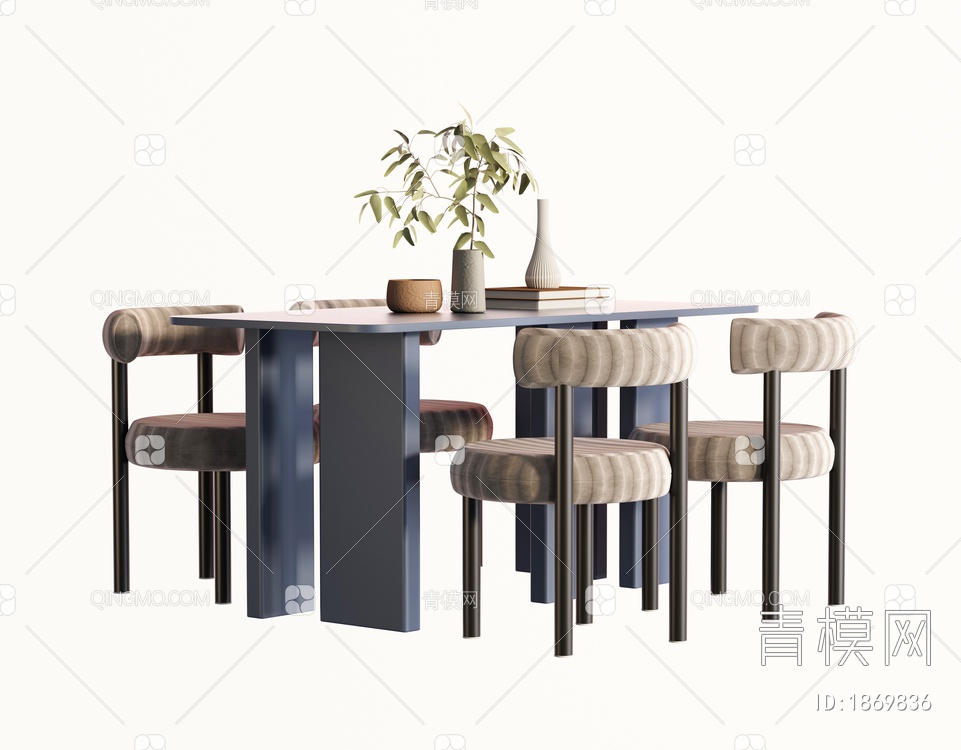 茶桌椅组合3D模型下载【ID:1869836】
