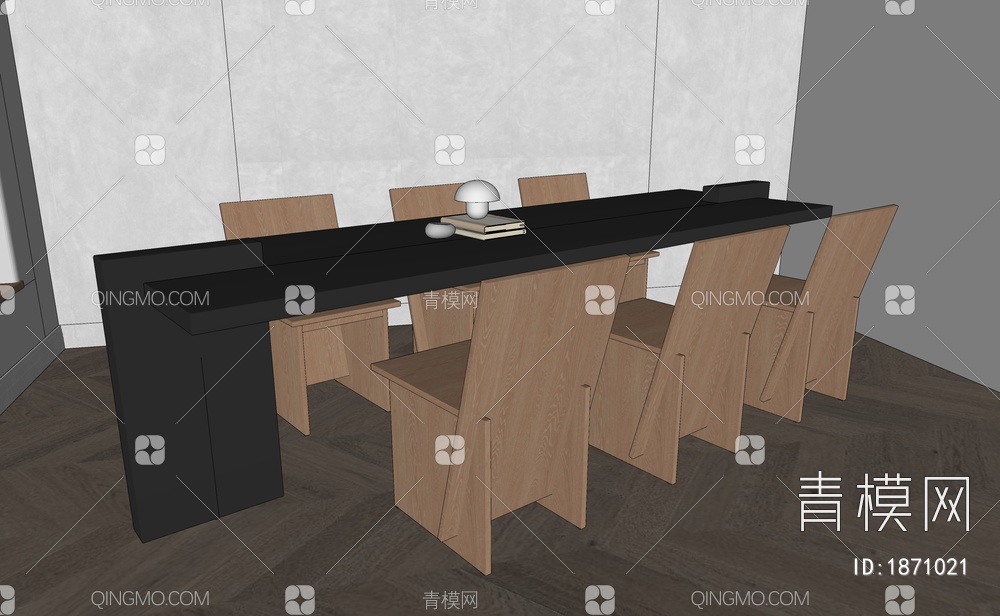 餐桌椅SU模型下载【ID:1871021】