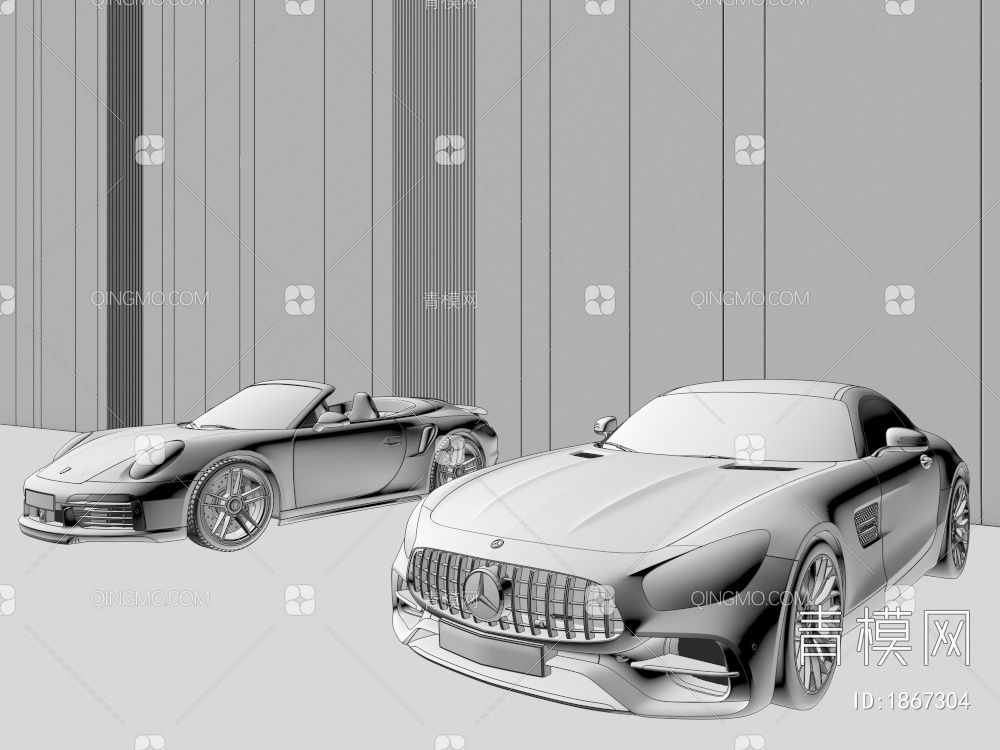 汽车，跑车，轿车，小车，机动车3D模型下载【ID:1867304】