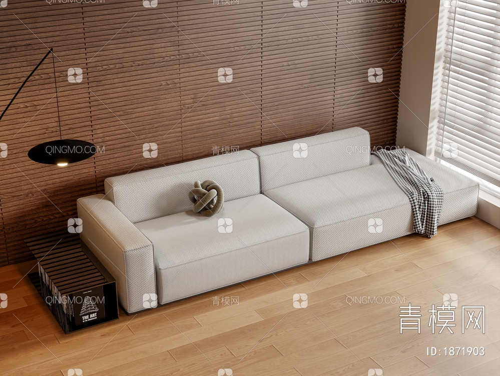 双人沙发组合SU模型下载【ID:1871903】