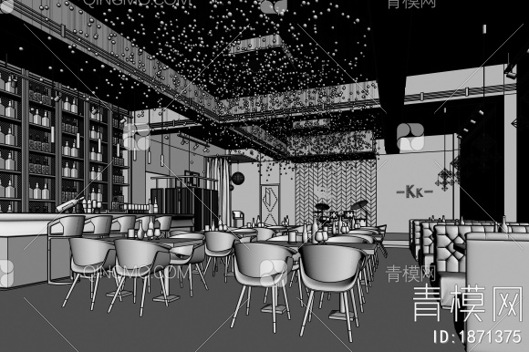音乐酒吧3D模型下载【ID:1871375】
