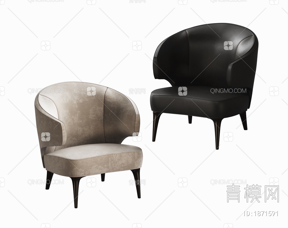 单椅3D模型下载【ID:1871591】