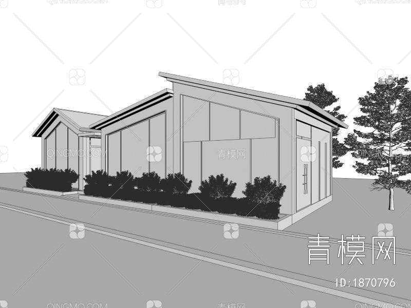 建筑公厕3D模型下载【ID:1870796】