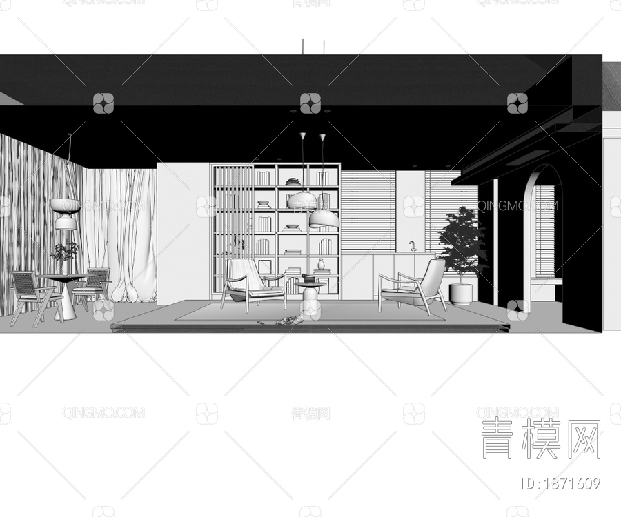 民宿公寓3D模型下载【ID:1871609】