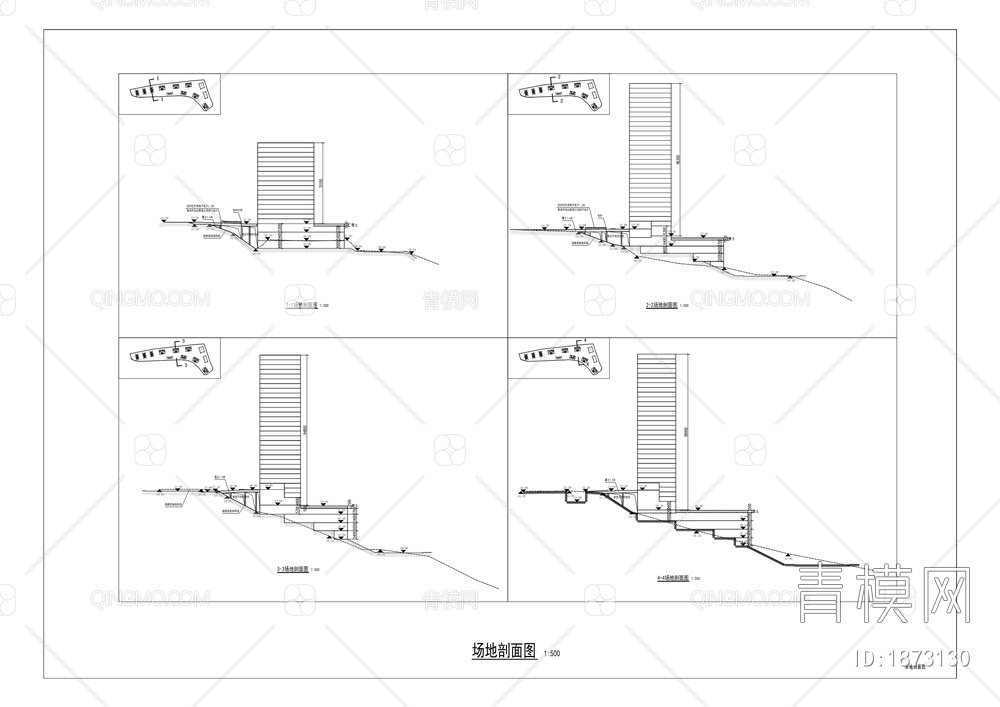 高铁主干道南侧边坡架空结构工程【ID:1873130】