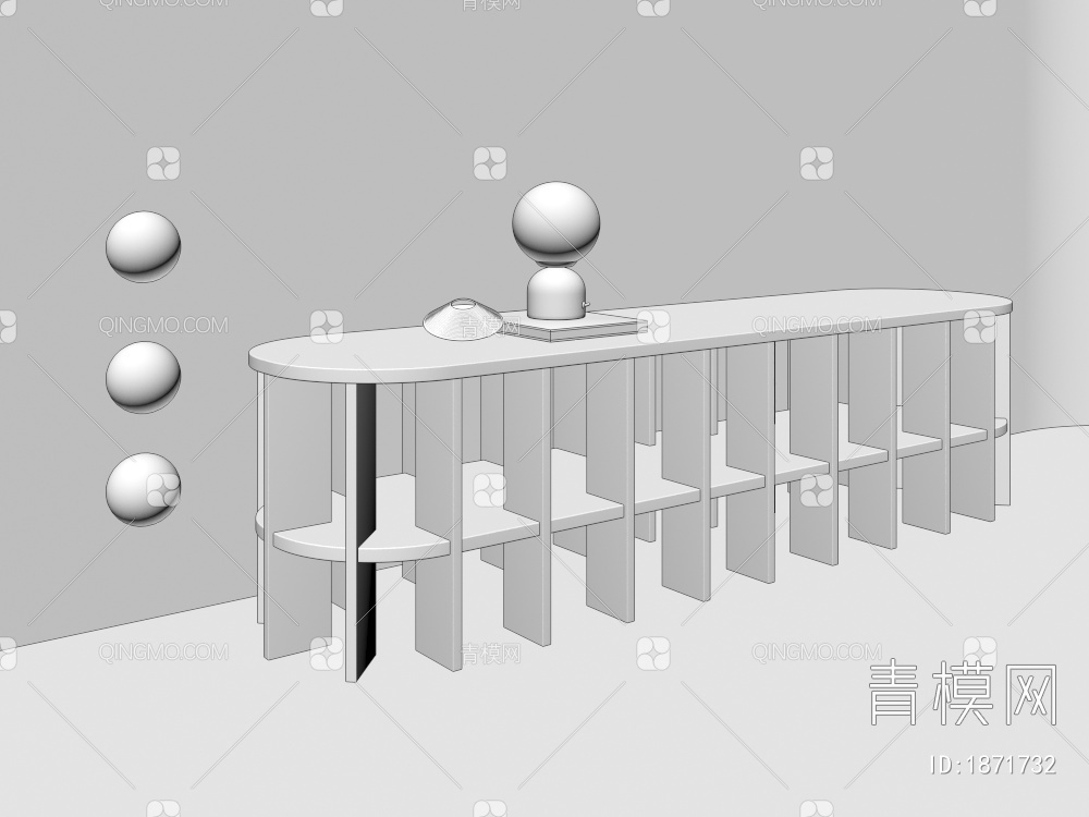实木凳子3D模型下载【ID:1871732】