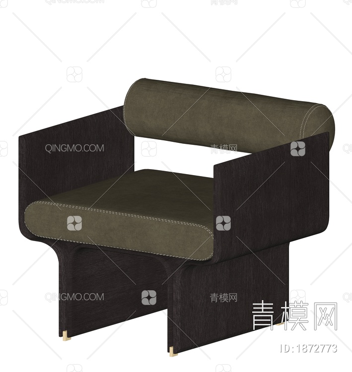单人沙发SU模型下载【ID:1872773】