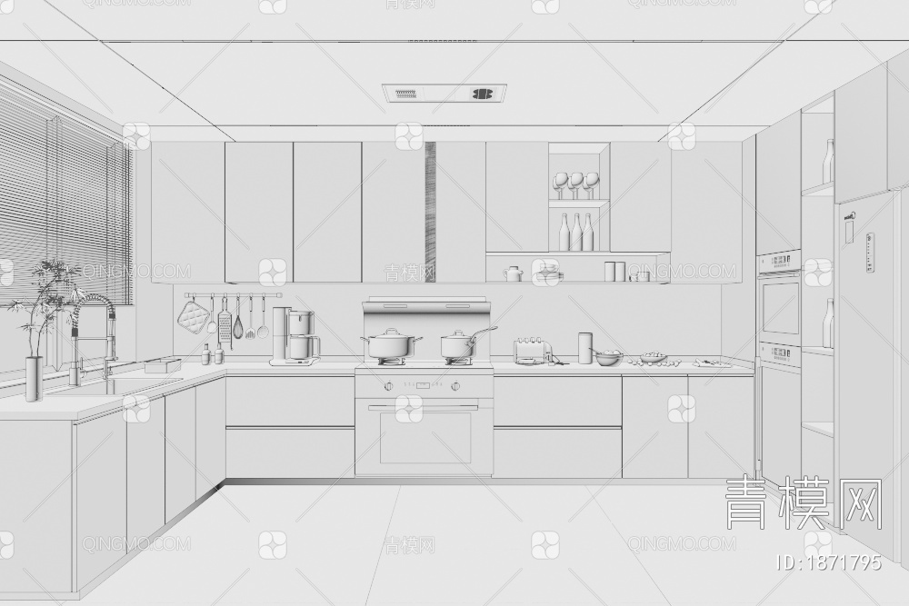 厨房3D模型下载【ID:1871795】